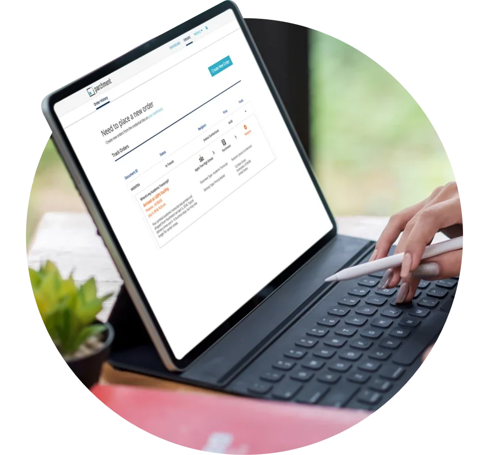 placing transcript order online